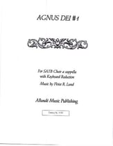 Agnus Dei #1 SATB choral sheet music cover